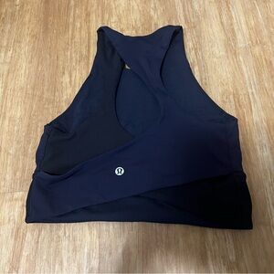 Lululemon cross back high neck crop top